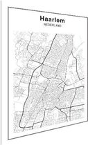 Stadskaart Haarlem Poster 90x60 cm