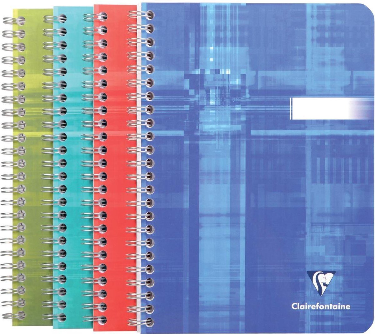 Clairefontaine 366701C Koverbook Spiraalschrift - A5 14,8x21 cm - 80 blad gelijnd - Wit papier 90 g - Wraparound polypro omslag - Willekeurige kleur