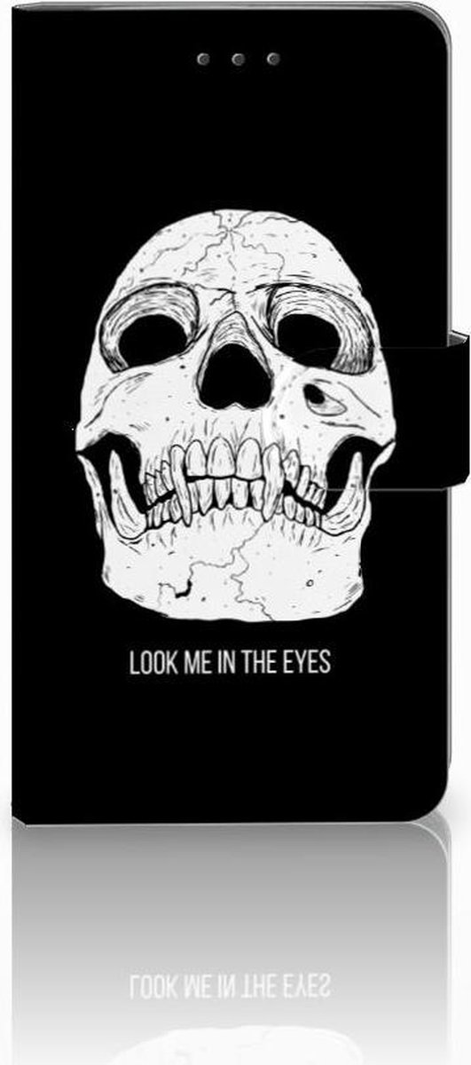 Telefoonhoesje met Naam Samsung Galaxy J7 2016 Skull Eyes