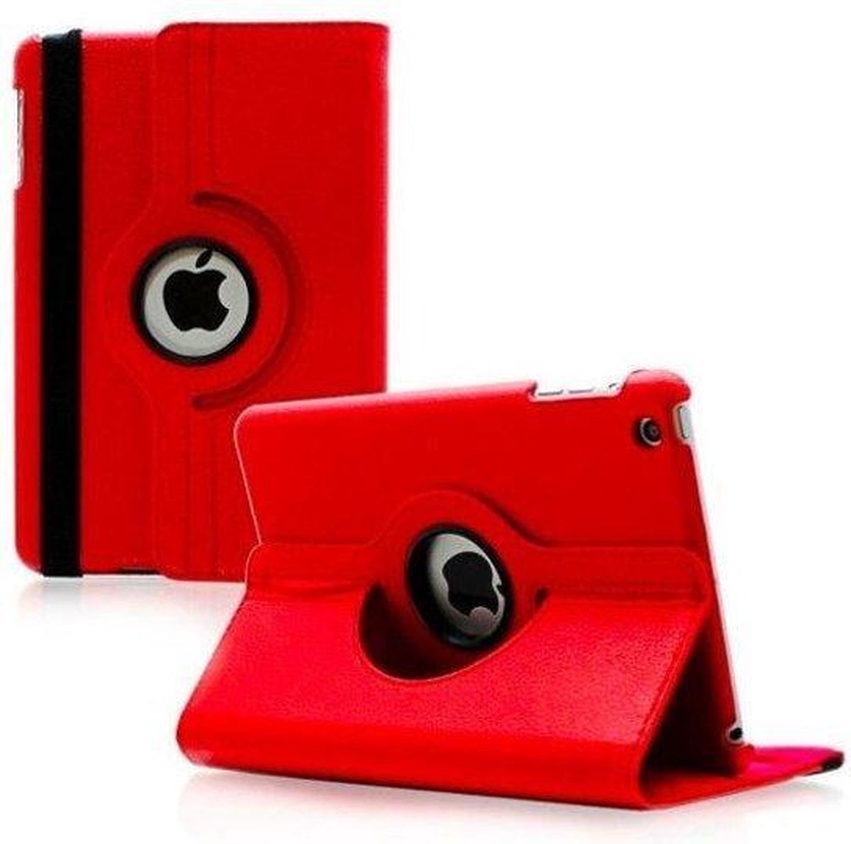 IPAD MINI 4 DRAAIBAAR HOESJE ROOD+ stylus pen