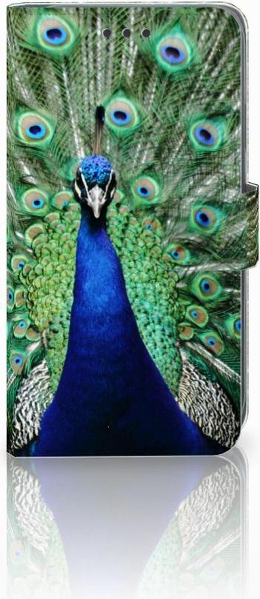 Apple iPhone Xr Telefoonhoesje met Pasjes Pauw