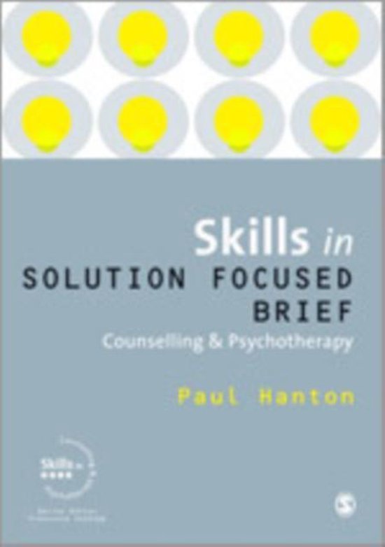 Foto: Skills in solution focused brief counselling psychotherapy