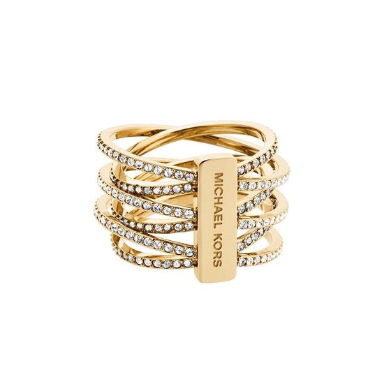 Michael Kors MKJ4422710 7 Ring sieraad Ringmaat 7 Staal Goudkleurig Vrouwen bol