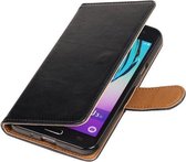 Etui Portefeuille Zwart Pull-Up PU Book Type pour Samsung Galaxy J3