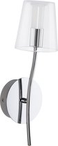 EGLO Noventa - Wandlamp - 1 Lichts - LED - Chroom - Helder, Wit