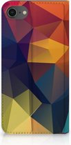Book Case iPhone SE (2020/2022) Hoesje Polygon Color