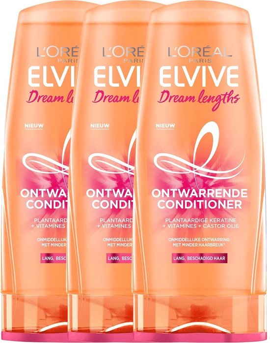 L'Oréal Paris Elvive Dream Lengths Conditioner 3 x 200ml
