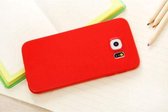 Xssive TPU Back Cover en 1x Tempered Glass voor Samsung Galaxy A3 2016 A310 - Gelly - Rood