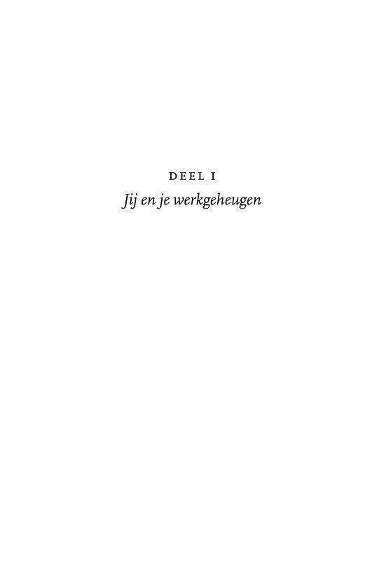 De winst van het werkgeheugen