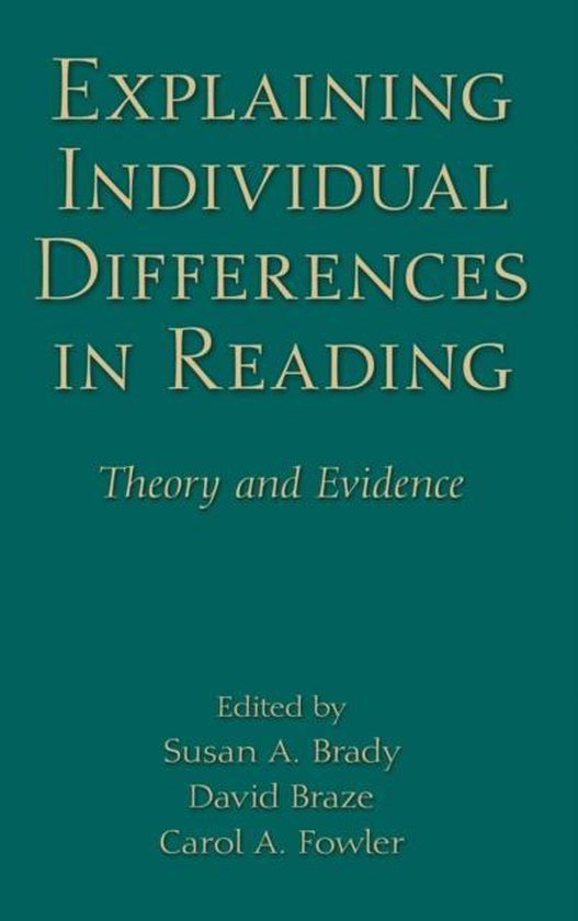 Explaining Individual Differences in Reading - cover