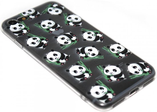 importeren Gasvormig strip Panda hoesje siliconen Geschikt voor iPhone 6 / 6S | bol.com