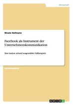 Facebook ALS Instrument Der Unternehmenskommunikation