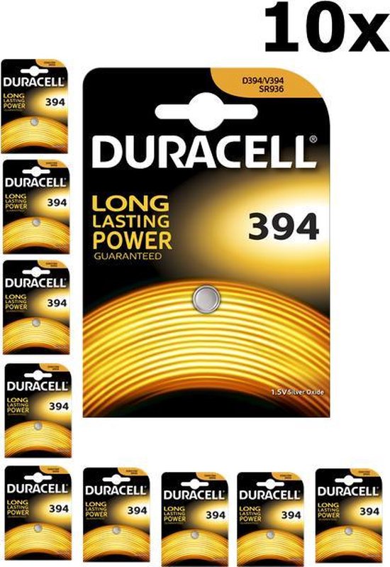 10 Stuks (10 Blister a 1st) Duracell D394 SR936SW 1.5V knoopcel batterij