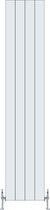 Design radiator verticaal aluminium mat wit 180x37,5cm1078 watt- Eastbrook Malmesbury