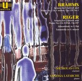 Brahms: Sonata for Clarinet and Piano No. 1; Reger: Sonata for Clarinet and Piano No. 3