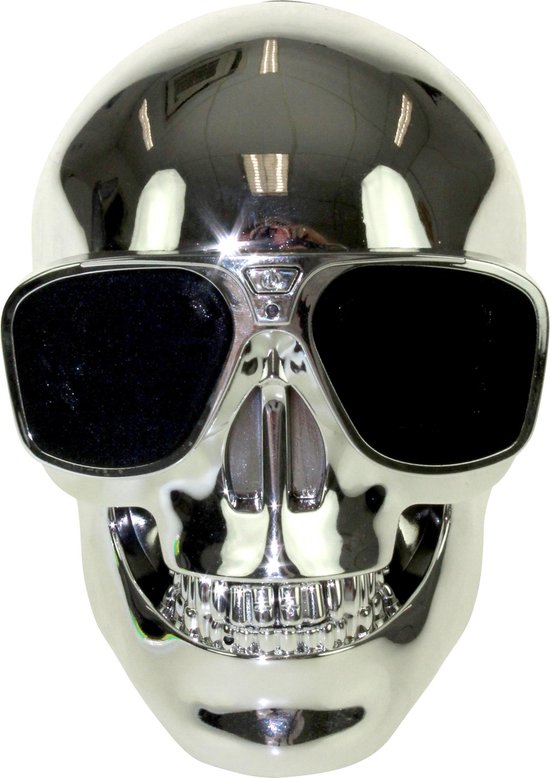 United Entertainment ® - Skull Draadloze Bluetooth Speaker - Zilver