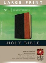 NLT Compact Bible Large Print Tutone Black/Tan