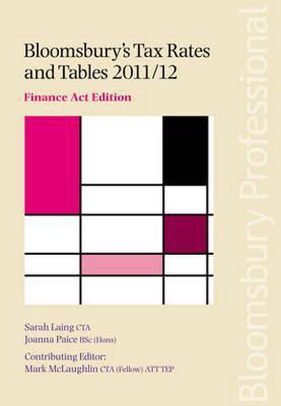 Bloomsbury's Tax Rates and Tables - cover