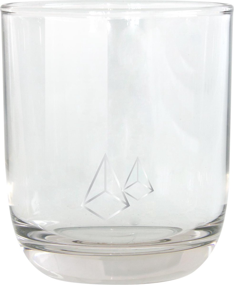 TAK Design Drinkglas Diamonds Laag - Glas - Ø7,8 x 8,8 cm - Zilver