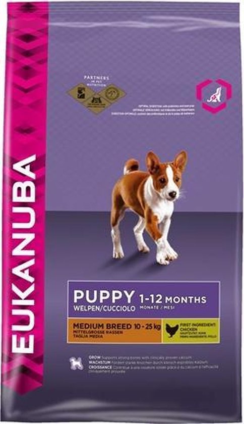 Eukanuba Dog Puppy - Medium Breed - Puppyvoer - 12 kg | bol.com