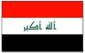 Vlag Irak 90 x 150 cm feestartikelen - Irak landen thema supporter/fan decoratie artikelen