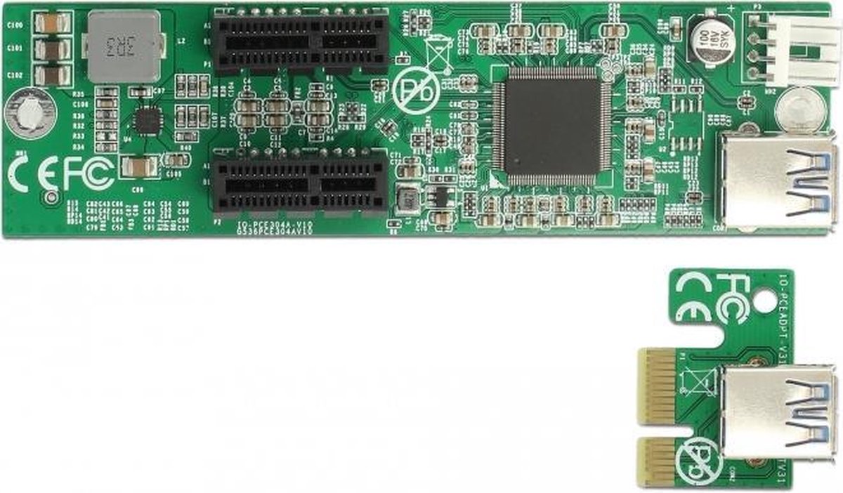 DeLOCK 41433 interfacekaart/-adapter Intern PCIe