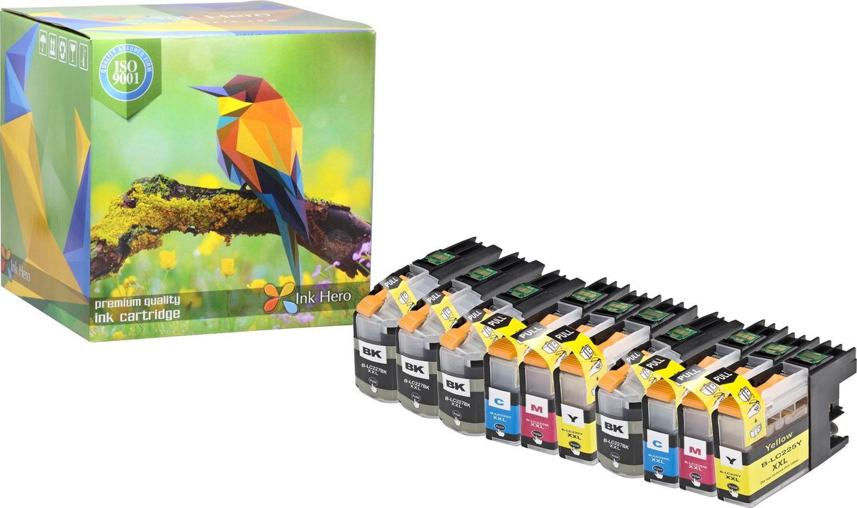 Ink Hero - 10 Pack - Inktcartridge / Alternatief voor de Brother LC227, DCP-J4120DW, MFC-J4420DW, MFC-J4620DW, MFC-J4625DW