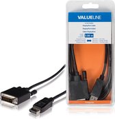 Valueline VLCB37200B30 Displayport-kabel Displayport Mannelijk - Dvi-d 24 + 1-pins Mannelijk 3,00 M Zwart