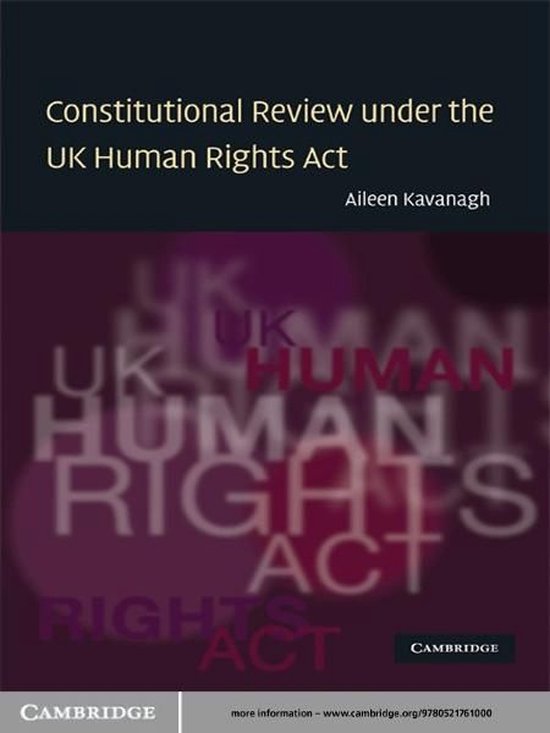 Constitutional Review under the UK Human Rights Act - cover