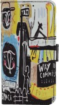 Xssive Hoesje voor Samsung Galaxy S6 - Book Case - Graffiti