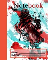 Note Book 50 Sheets - Tiger Theme
