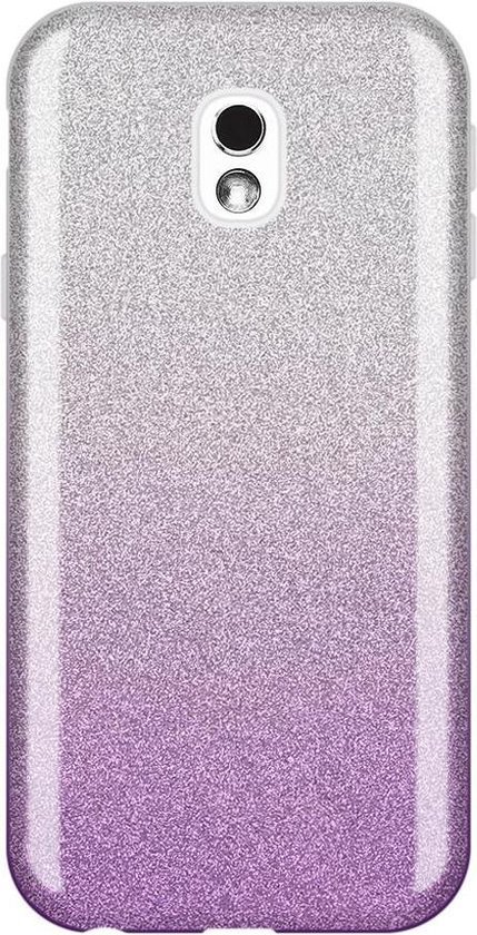 Betuttelen bemanning Klassiek HB Hoesje voor Samsung Galaxy J5 2017 - Glitter Back Cover - Paars | bol.com