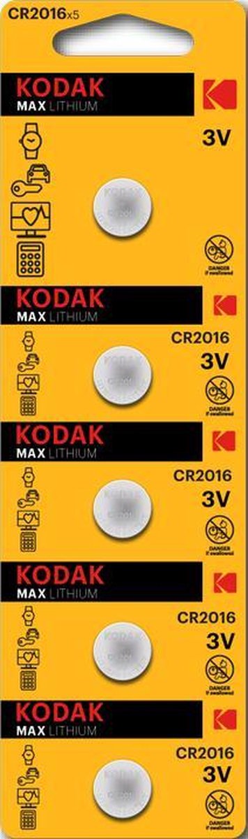 Blister Kodak Max lithium CR2016 5