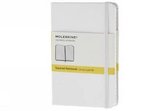 Moleskine  Notebook Pocket SquaRed White Hard