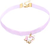 Unicorn Choker - Ketting - Collier - Roze - Voor kinderen