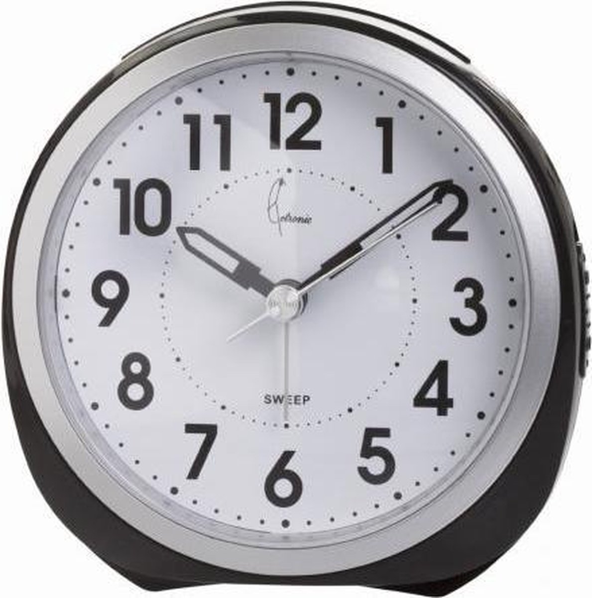 Cetronic RD872SP S - Wekker - Analoog - Stil uurwerk - Zwart - Zilverkleurig