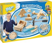 Totum Carpenter King Timmerset met hout - educatief speelgoed bouwset