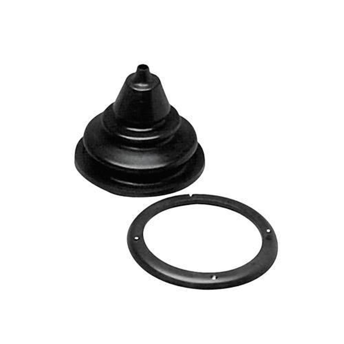 Stuurkabel doorvoer met montage ring - 150mm - Wit