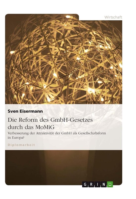 Die Reform des GmbH-Gesetzes durch das MoMiG - cover