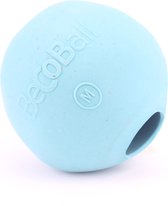 Beco RubberTreat Ball - Snackbal voor Brokjes - Sterk & Milieuvriendelijk - Groen, Blauw en Roze - S/M/ L - Kleur: Blauw, Maat: Medium