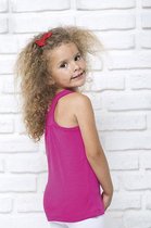 JHK meisjes t-shirt tuvalu kleur fuchsia maat 12-14 jaar (152) - set van 2 stuks