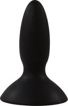 K;NK Obscure Me Anaal Vibrator Buttplug - Zuignap - Zwart - 7,8 cm