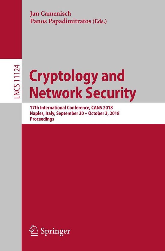 Springer Nature Proceedings Computer Science - Cryptology an ... - cover