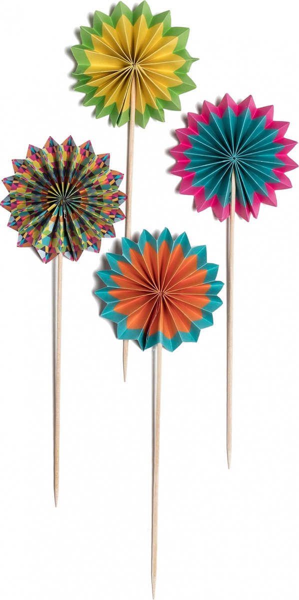 Party Stars Partyprikkers Gevouwen Rondjes 12 Stuks
