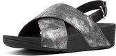 FitFlop™ Lulu™ Cross Back Strap Sandals Shimmer Print Black Shimmer-Print - Maat 38
