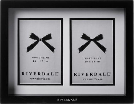 Riverdale Fashion Dubbel - Fotolijst - Zwart - Fotomaat 10x15 cm | bol.com