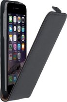 Luxe Lederlook Flipcase hoesje voor iPhone 8 Zwart