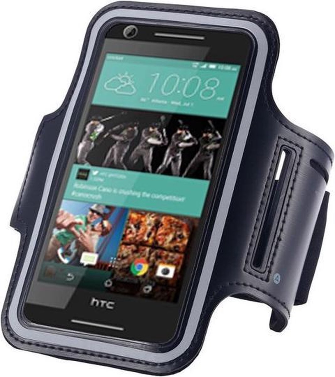 Sportband hoes hardloop sport armband Geschikt voor HTC U11 - Zwart