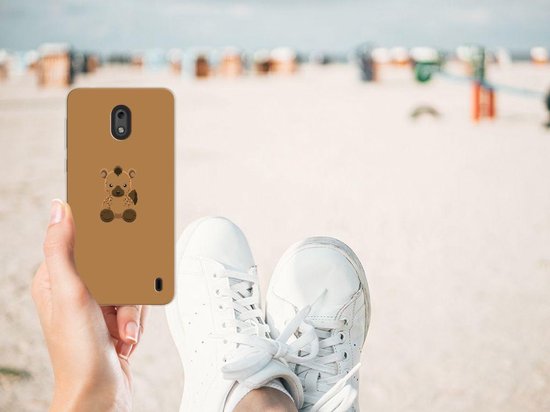 TPU Bumper Silicone Étui Housse pour Nokia 2 Coque Téléphone Bébé Hyène