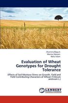 Evaluation of Wheat Genotypes for Drought Tolerance